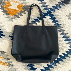 Cuyana Black Leather Tote
